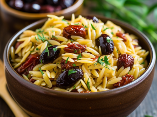 Orzo with Sundried Tomatoes and Olives Recipe