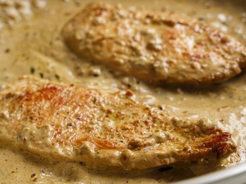Oyster-Mushroom-and-Honey-Mustard-Chicken-Recipe