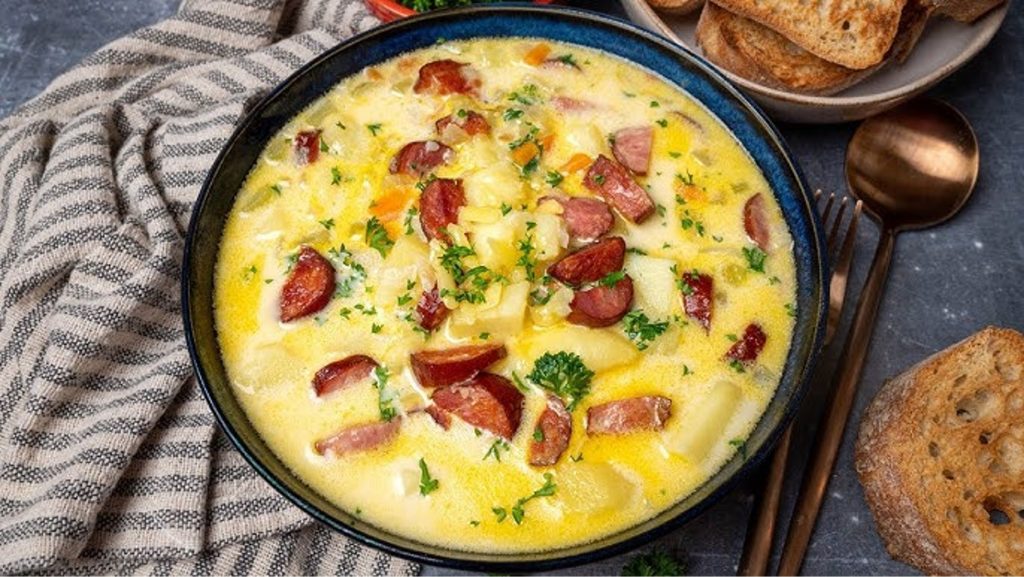 Polish-Sausage-and-Beer-Cheese-Soup-Recipe