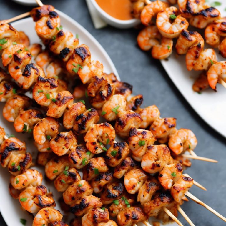 Prawn Satay Skewers Recipe Recipe