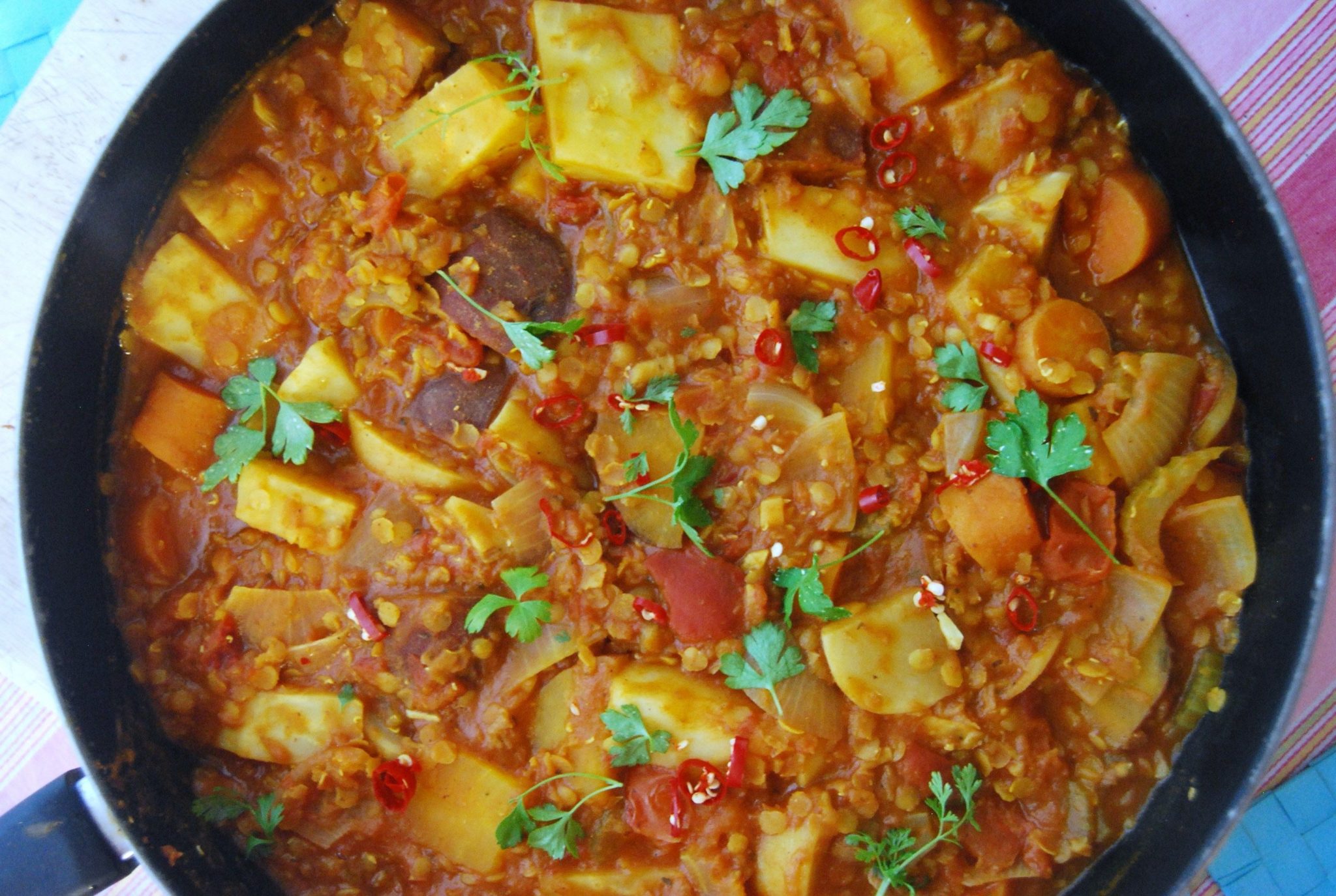 Root Vegetable and Lentil Curry Recipe Recipe