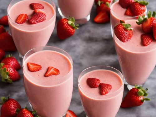 Rose Water and Strawberry Smoothie