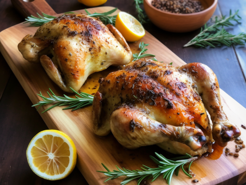 Rosemary and Thyme Roasted Chicken Recipe