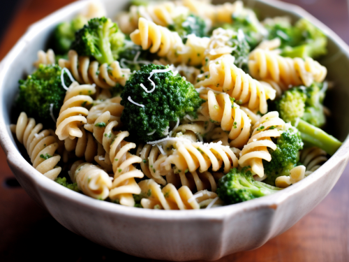 Rotini Pasta with Broccoli and Parmesan Recipe