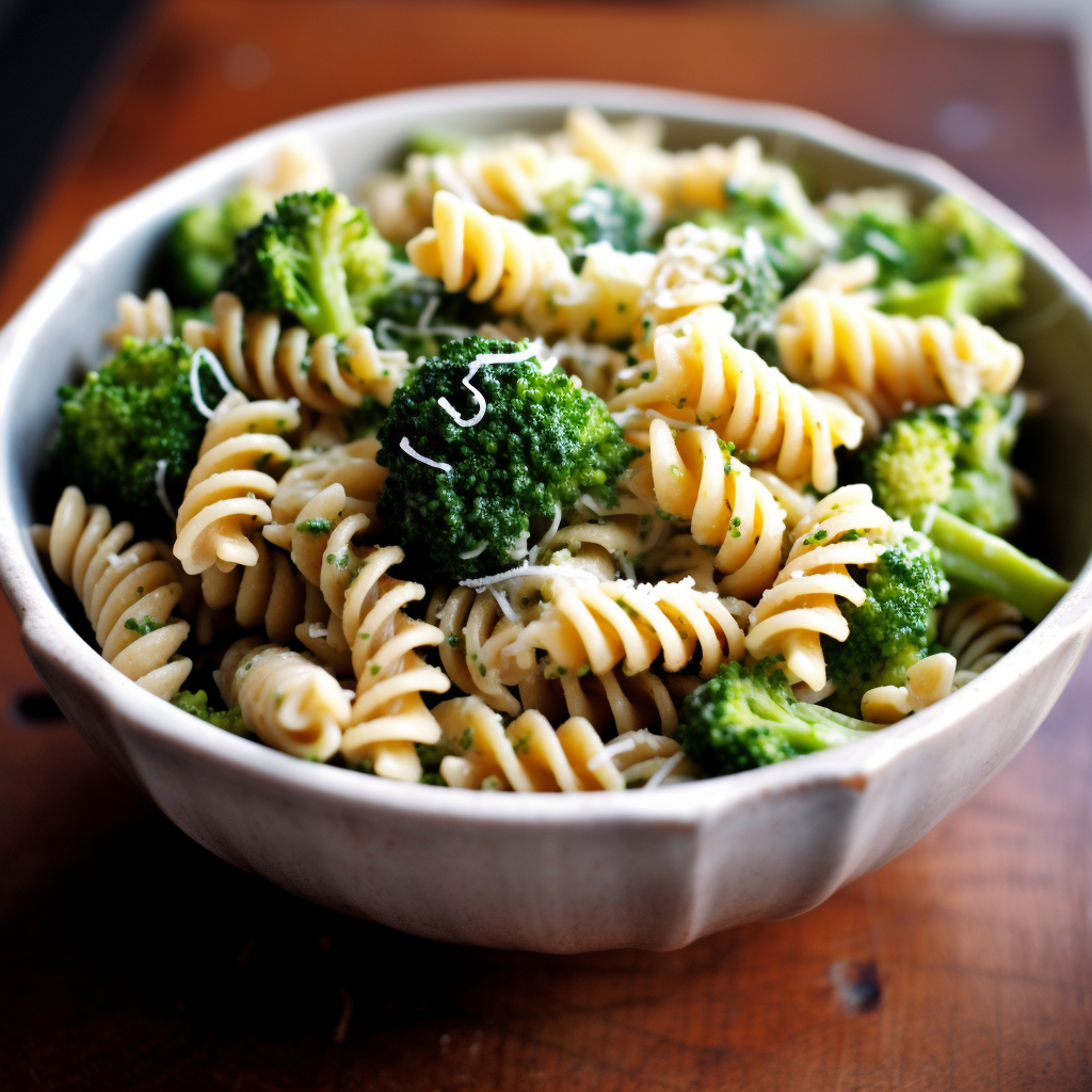 Rotini Pasta with Broccoli and Parmesan Recipe