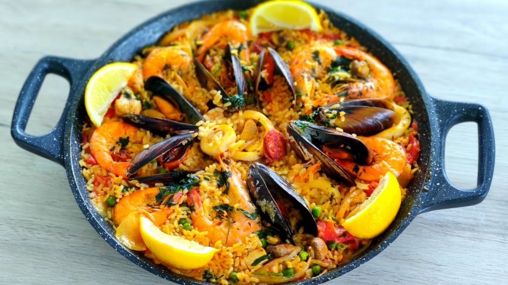 Saffron-and-Seafood-Paella-Recipe