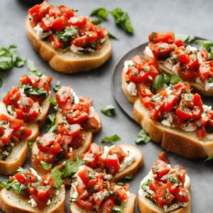 Sardine and Tomato Bruschetta