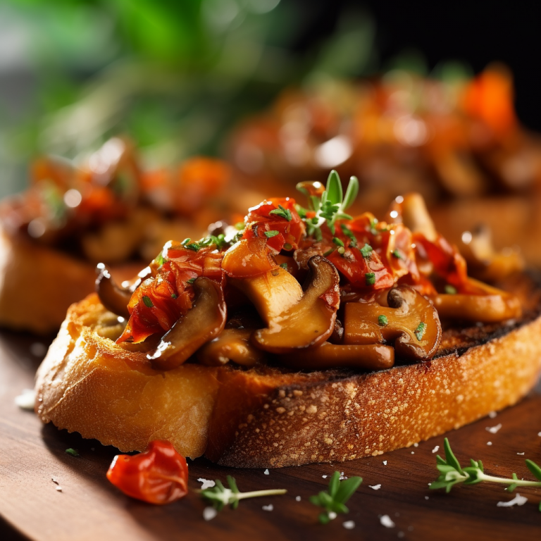 Sauteed Chanterelle Mushroom Bruschetta Recipe Recipe