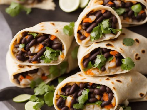 Shaved Beef and Black Bean Burritos