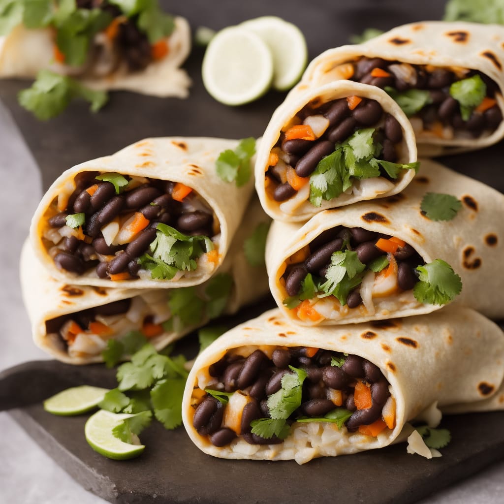 Shaved Beef and Black Bean Burritos