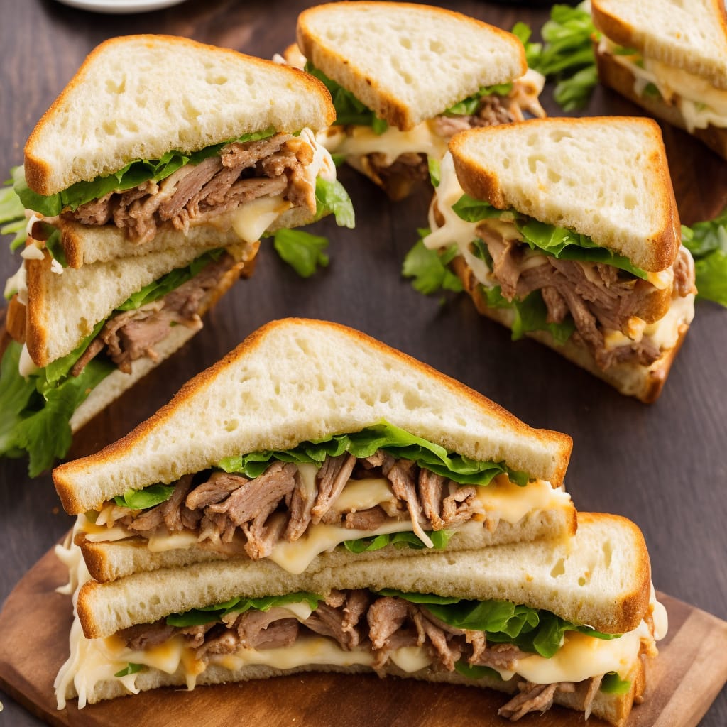 Shaved Beef and Cheese Sandwich Recipe