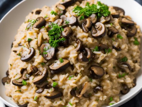 Shaved Beef and Mushroom Risotto