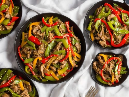 Shaved Beef and Peppers Stir-Fry Recipe