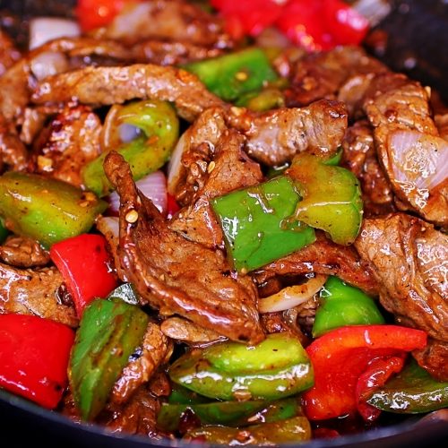 Shaved Beef and Peppers StirFry Recipe Recipe