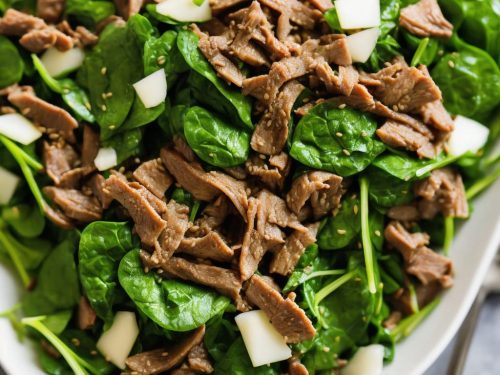 Shaved Beef and Spinach Salad