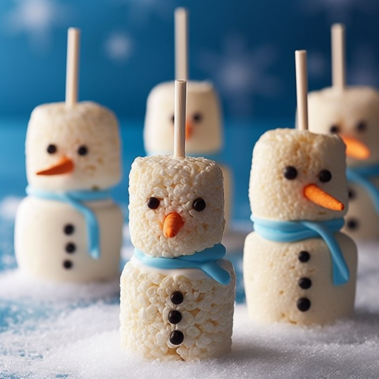Snowman Marshmallow Stir Stick