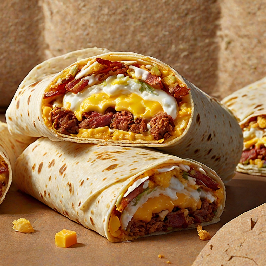 Sonic Ultimate Meat and Cheese Breakfast Burrito Recipe