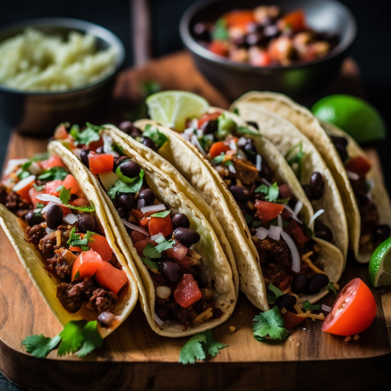 Roasted Veggie And Black Bean Tacos Recipe 7488