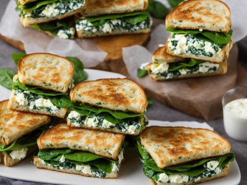 Spinach and Feta Breakfast Sandwich