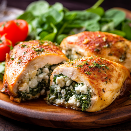 Spinach Stuffed Chicken Breast With Cream Cheese