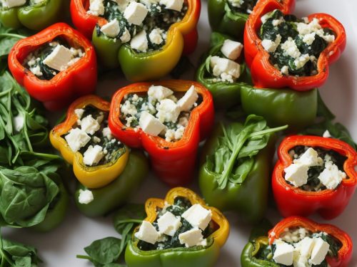 Spinach and Feta Stuffed Peppers Recipe