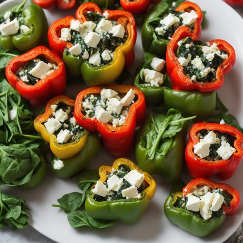 Spinach and Feta Stuffed Peppers Recipe Recipe | Recipes.net