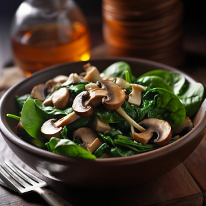 Spinach and Mushroom Salad