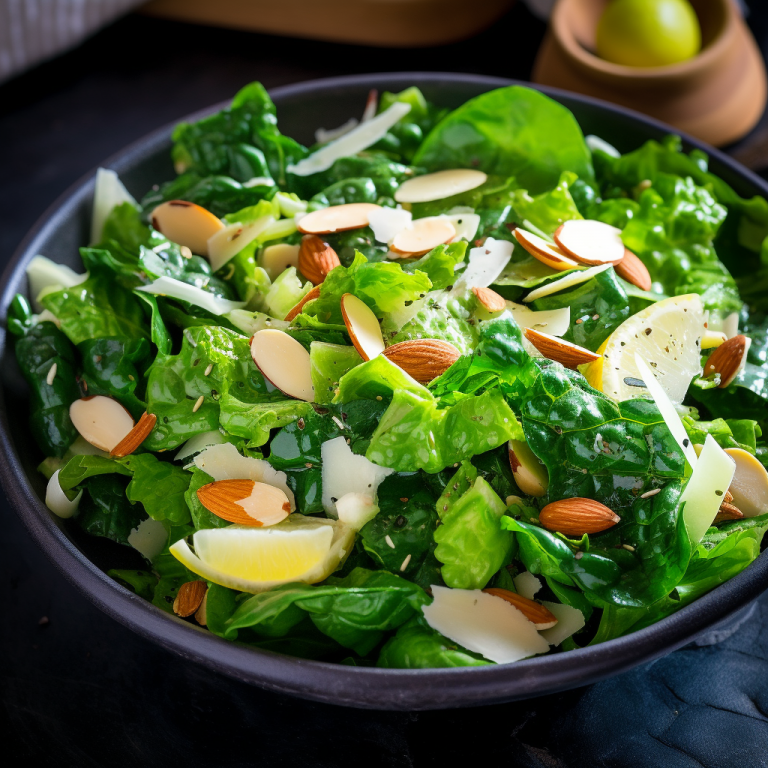 Spring Greens Salad with Roasted Almonds Recipe | Recipes.net