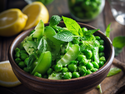 Spring Pea Salad with Mint Dressing