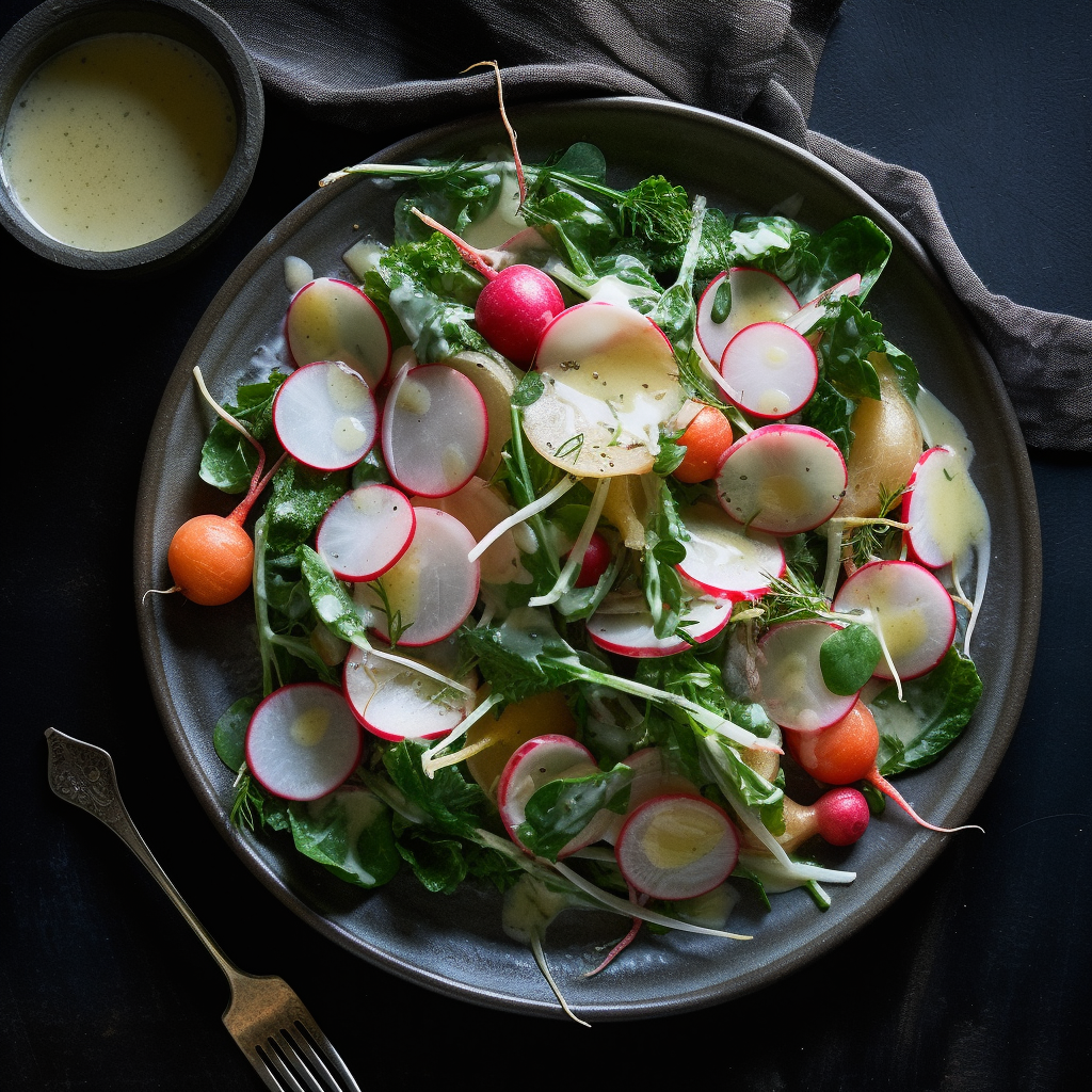 Spring Radish Salad with Dijon Dressing