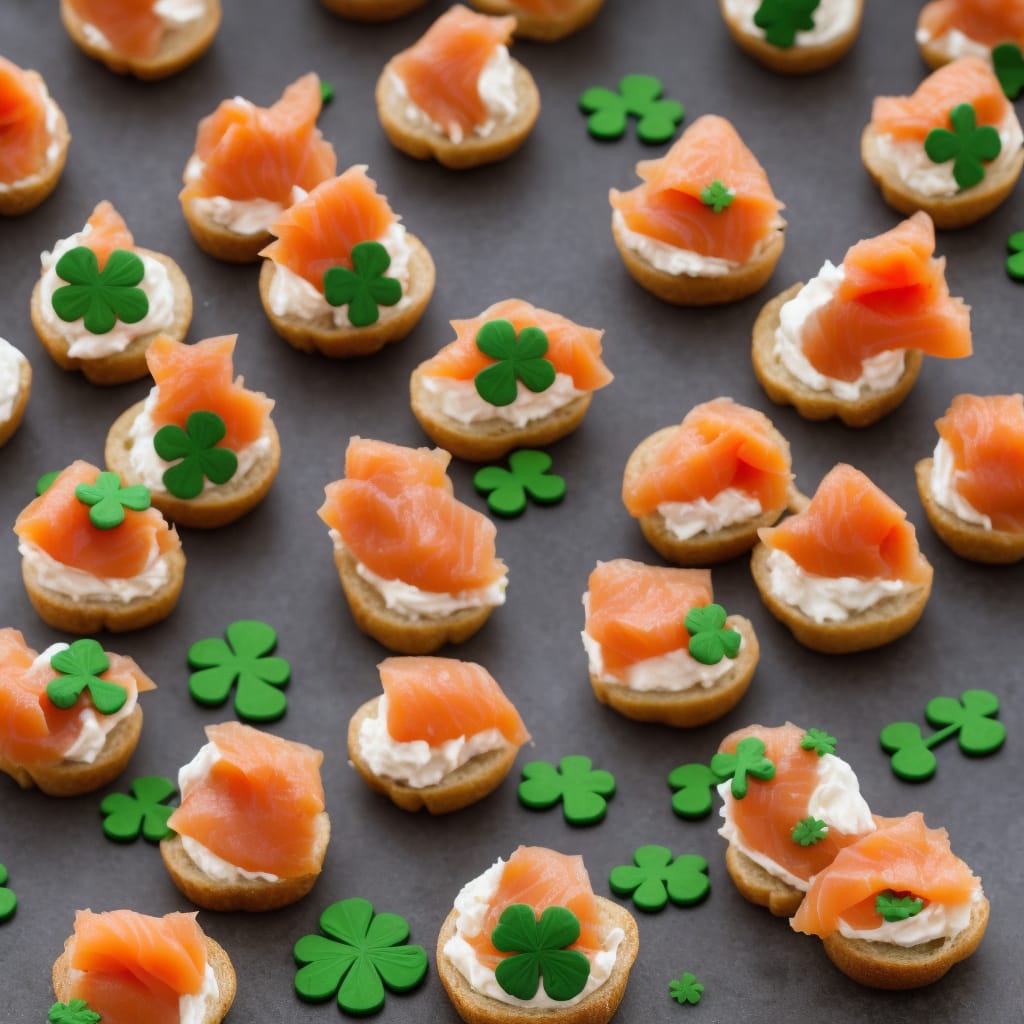 St Patrick's Day Irish Smoked Salmon Canapes Recipe