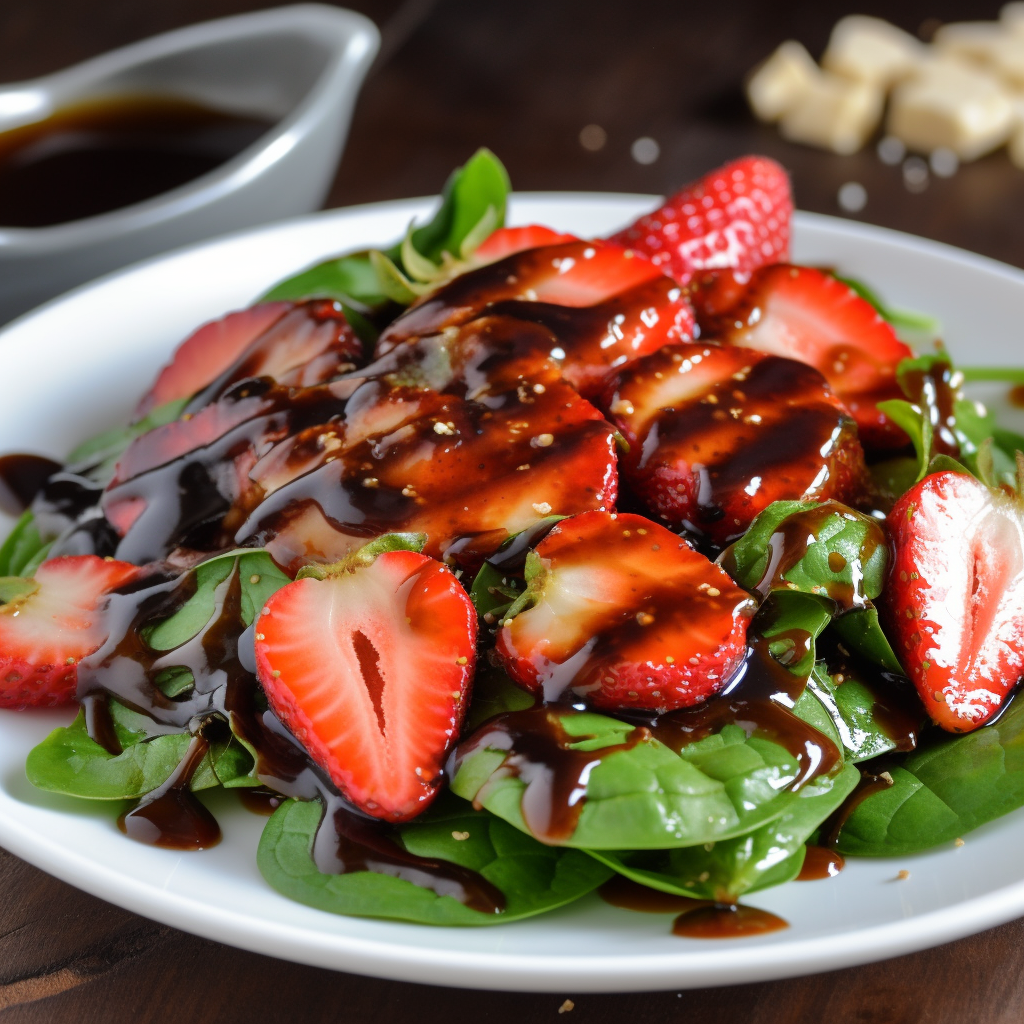 Strawberry Spring Salad with Balsamic Glaze
