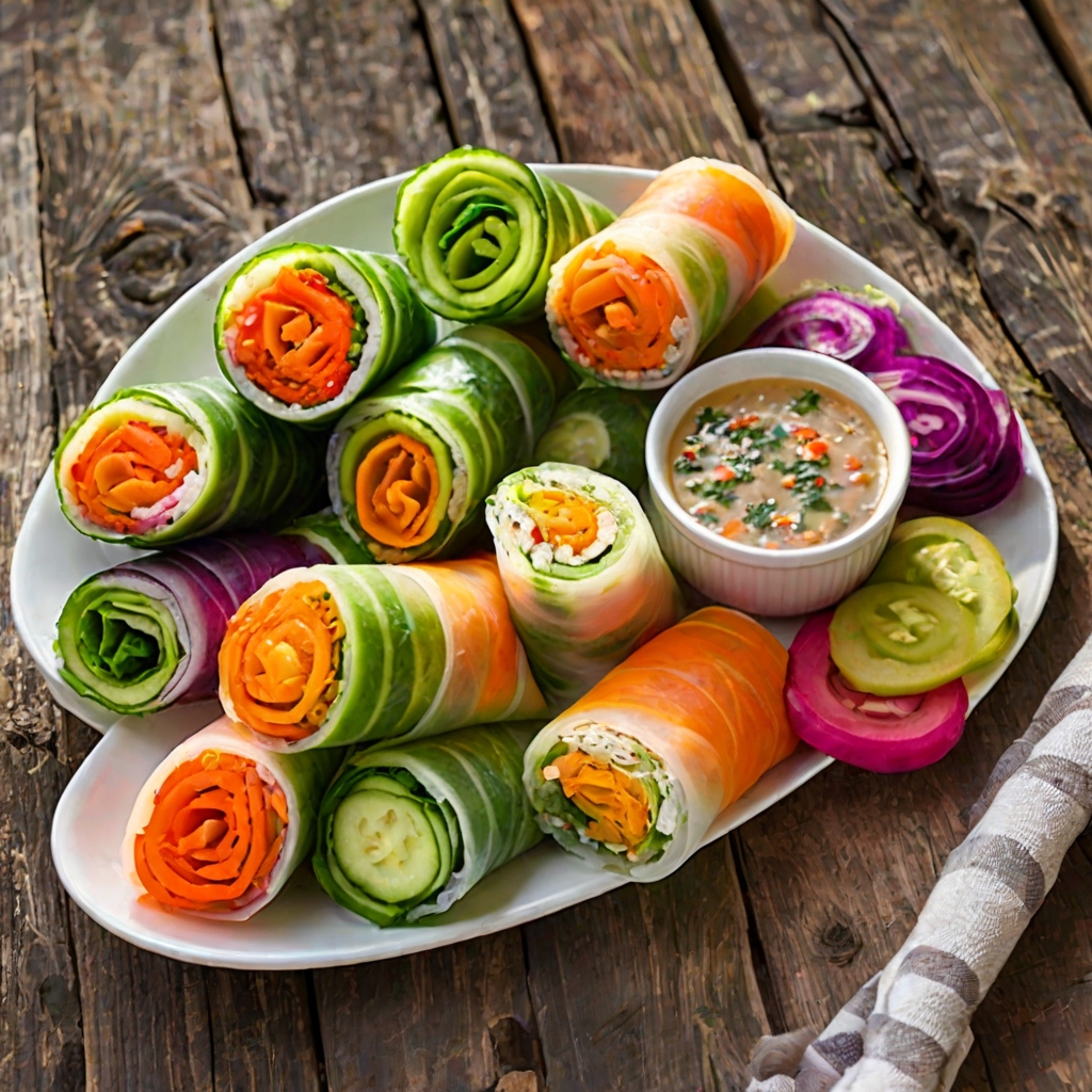 Summer Vegetable Salad Rolls