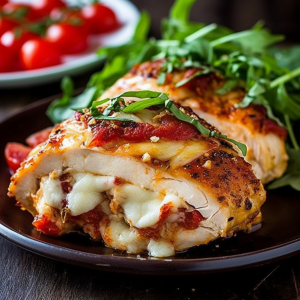 Sun-Dried Tomato and Mozzarella Stuffed Chicken Breast Recipe