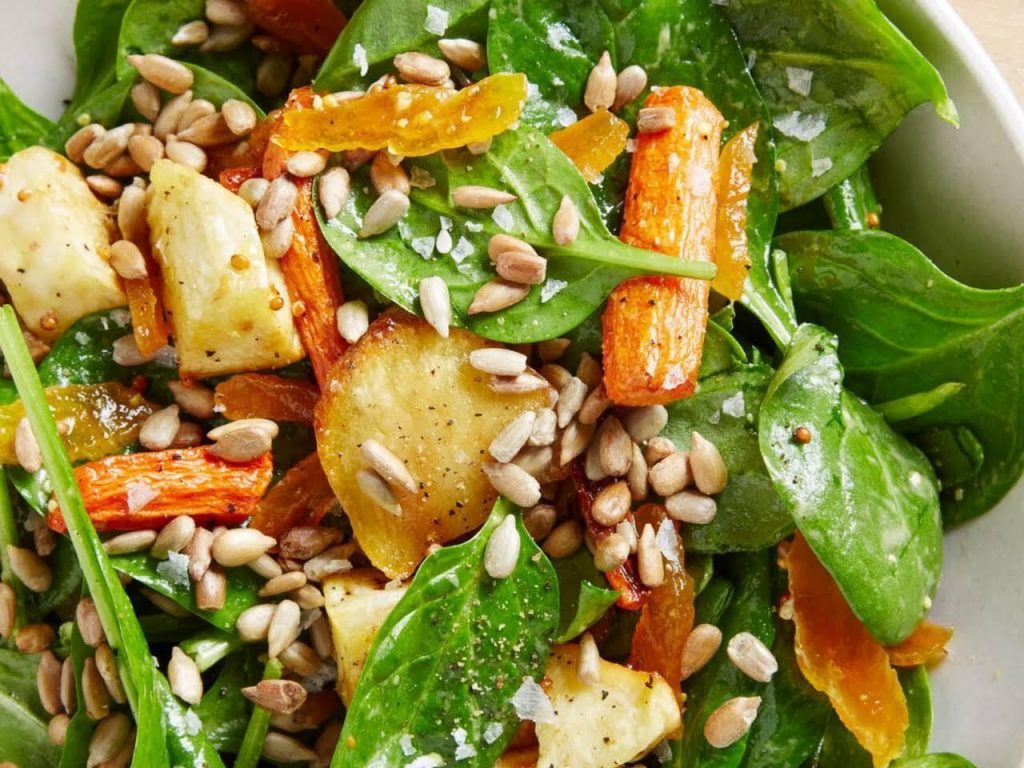 Sunflower-Seed-and-Spinach-Salad-Recipe