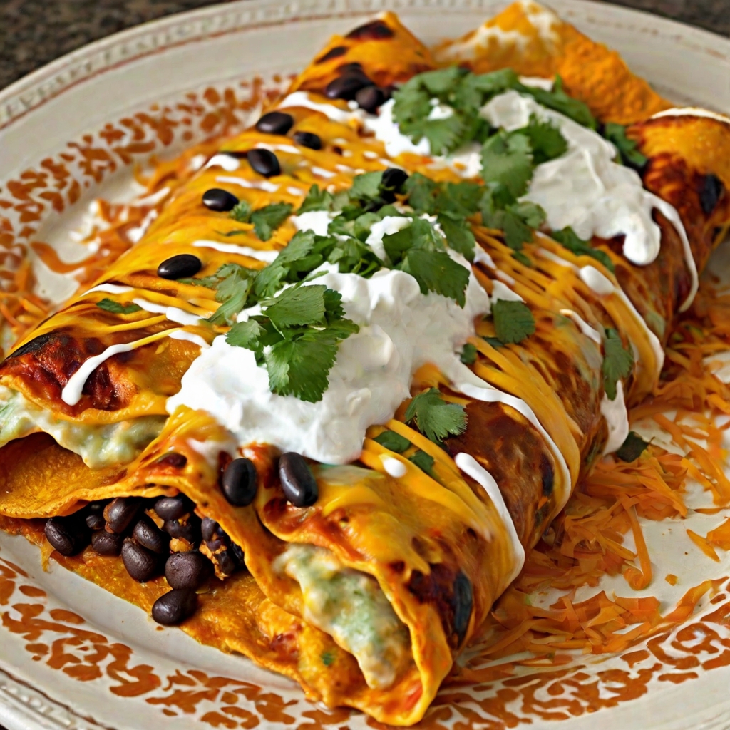 Sweet Potato and Black Bean Enchiladas Recipe