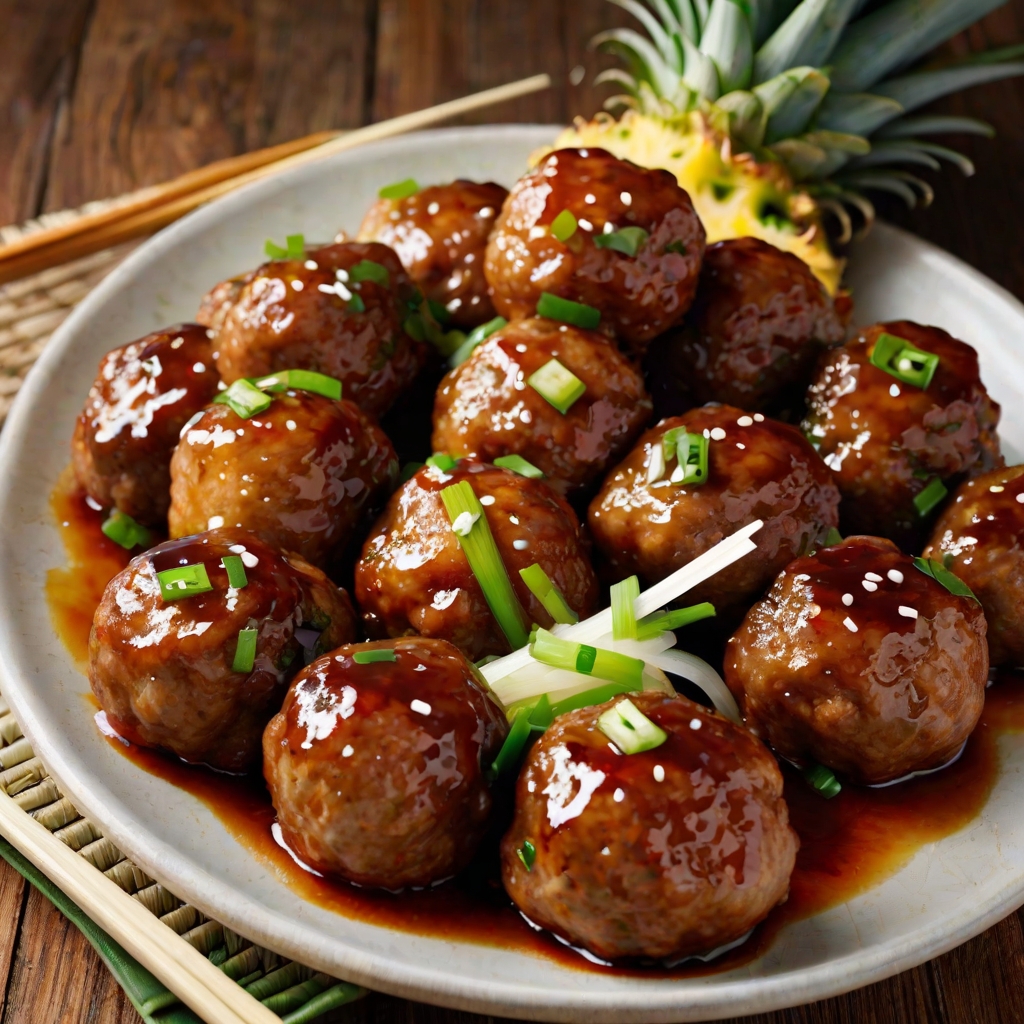 Teriyaki Pineapple Meatballs Recipe