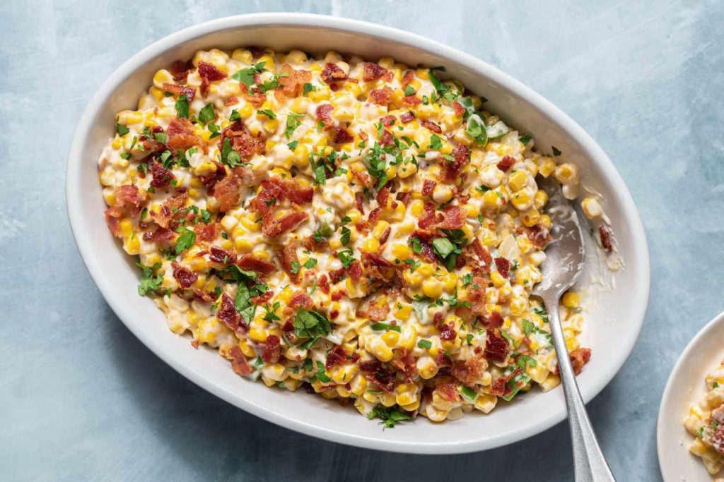 Thanksgiving Corn and Bacon Skillet Recipe