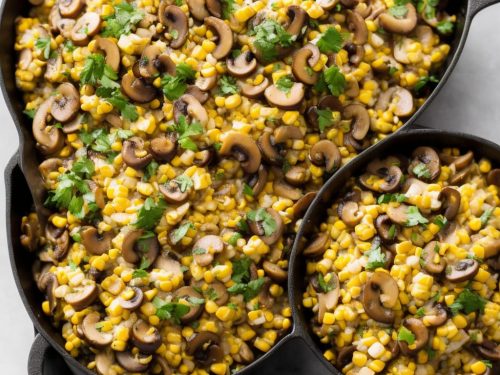 Thanksgiving Corn and Mushroom Saute Recipe