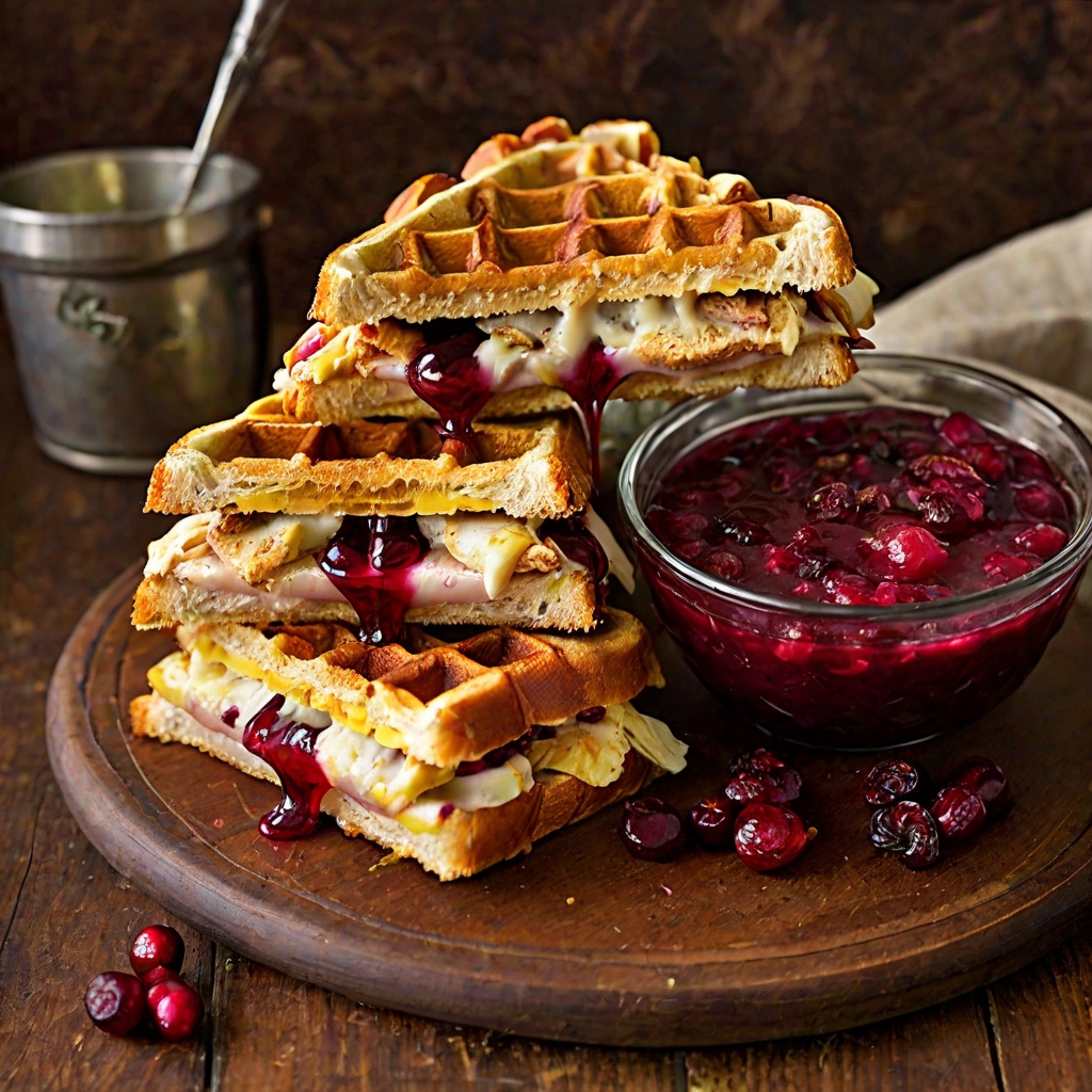 Thanksgiving Leftover Waffle Sandwich Recipe