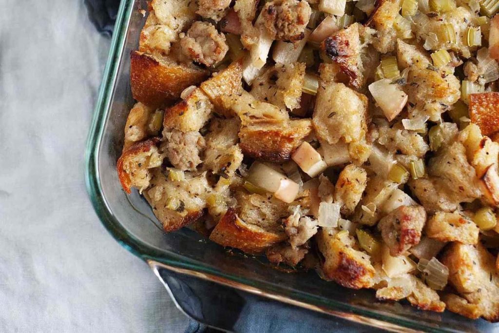 Thanksgiving-Sausage-and-Apple-Casserole-Recipe