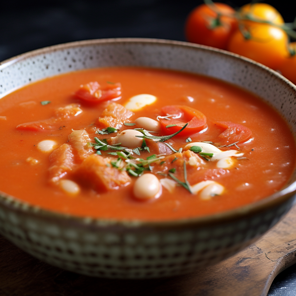 Tomato and Cannellini Bean Soup Recipe
