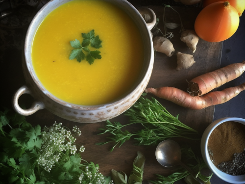 Turmeric and Ginger Carrot Soup