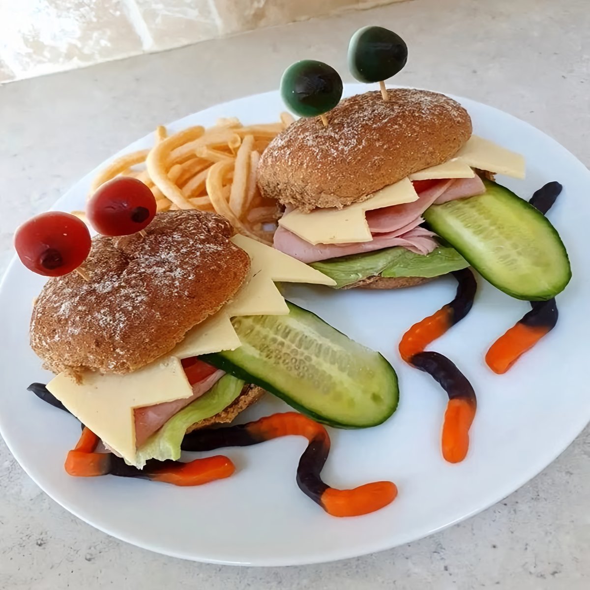 Vegan Halloween Monster Sandwiches Recipe | Recipes.net