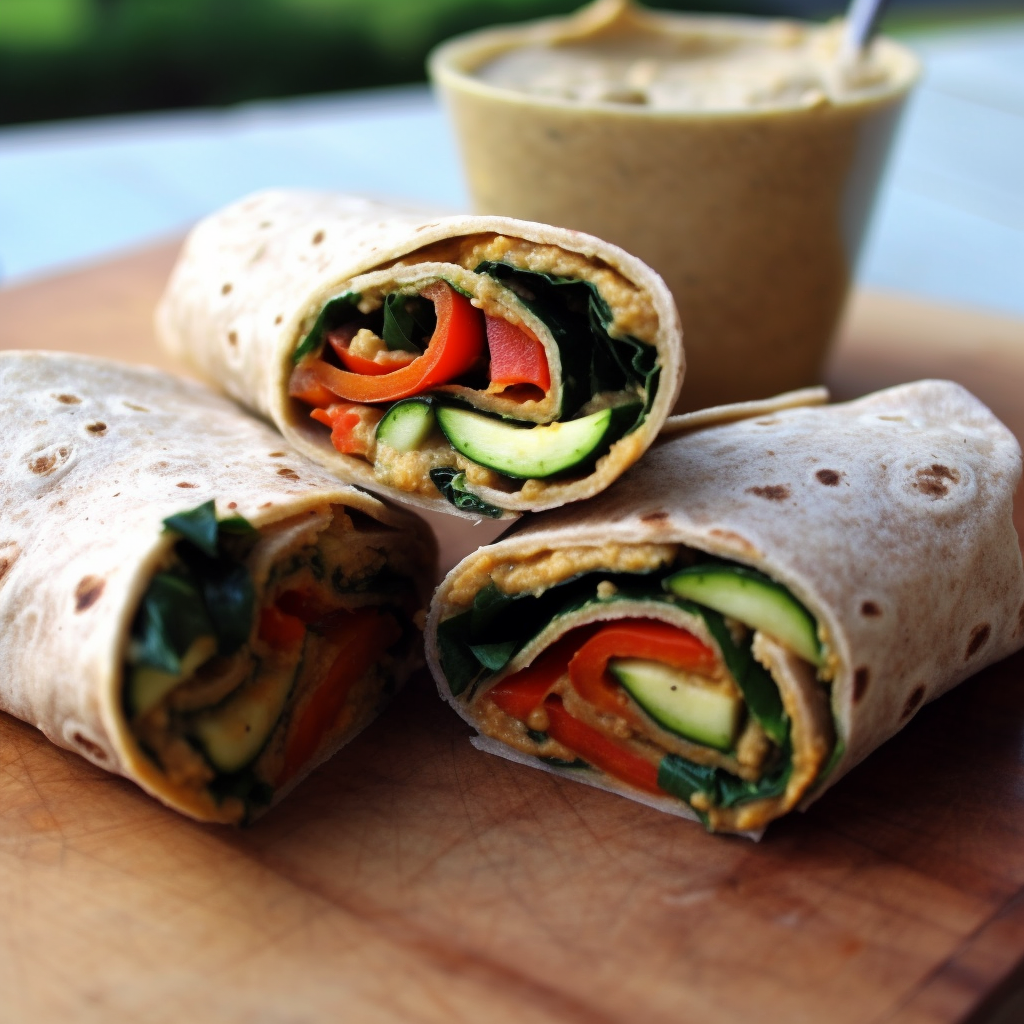 Vegan Hummus and Vegetable Wrap Recipe