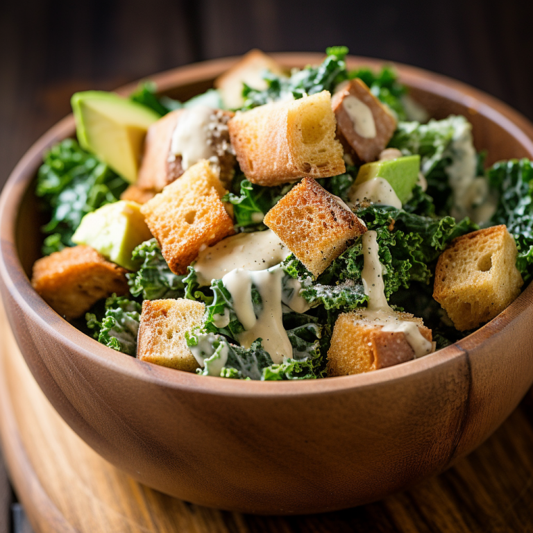 Vegan Kale Caesar Salad Recipe Recipe Recipes Net