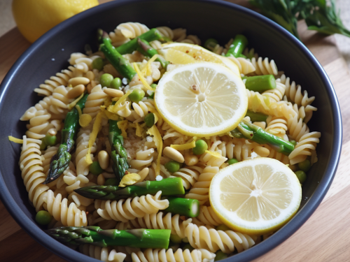 Vegan Lemon Asparagus Pasta Recipe