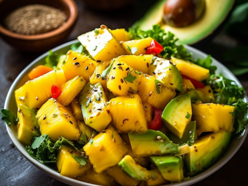 Vegan Mango Avocado Salad Recipe