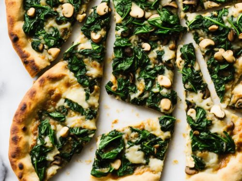 Vegan Mushroom and Spinach Pizza Recipe