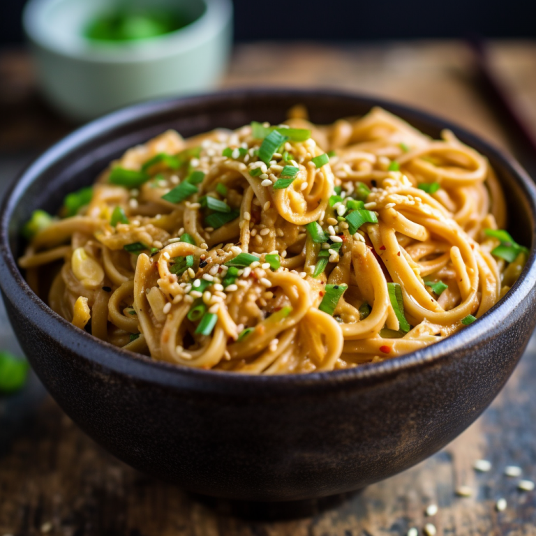 Vegan Peanut Sesame Noodles Recipe